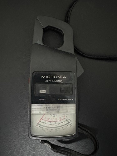 Vintage Micronta 22-161A AC Clamp Meter V-A Meter Radio Shack Untested