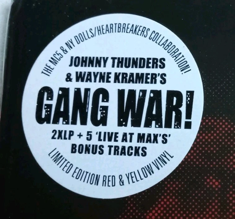 JOHNNY THUNDERS & Wayne Kramer GANG WAR Sealed 2 x Coloured LP SEX PISTOLS MC5 - Image 3 of 4