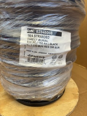 Honeywell Genesis 52845008 16/4 Stranded Unshielded Direct Burial Cable 500ft.