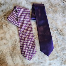 Elegant Purple and Patterned Ties