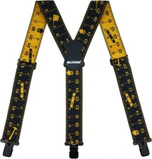 MELOTOUGH Men's Suspenders 2 Inch Wide Elastic Y Back Suspenders for Men Heavy D