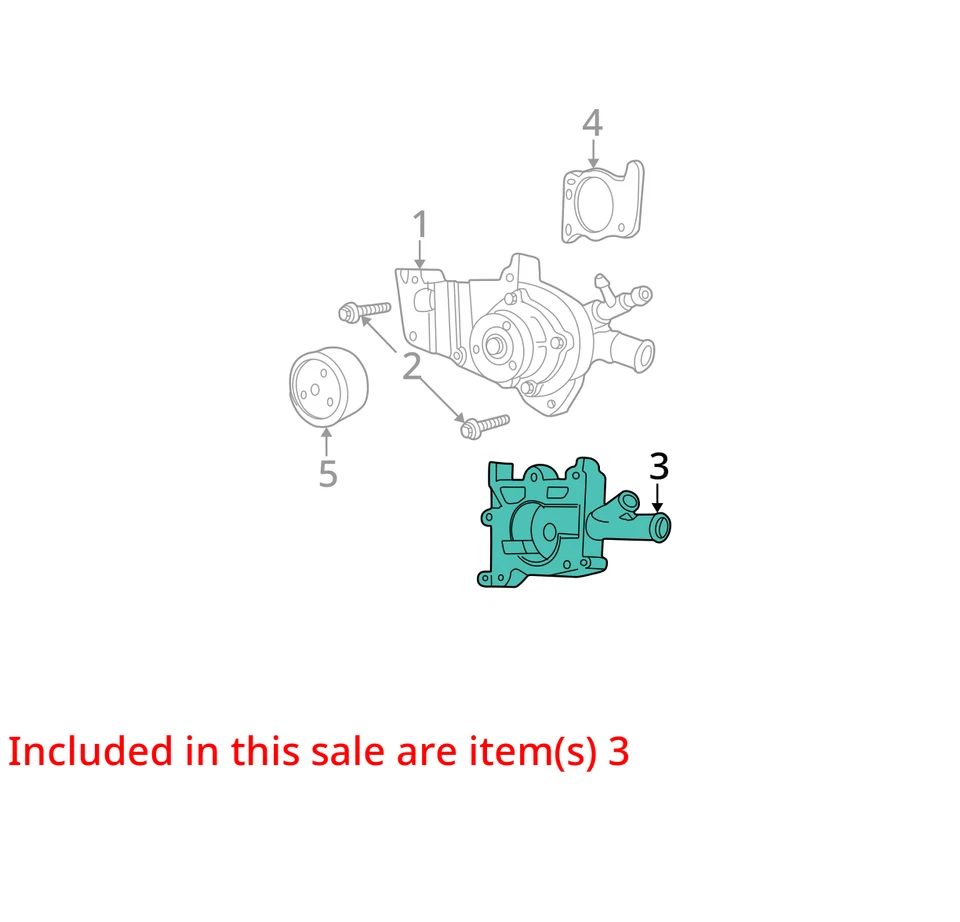 Chaqueta bomba de agua Ford Escort 1998-2003 F8CZ8505TG NUEVA OEM Foto 3 de 4