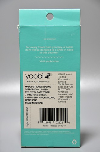 Yoobi Backpack Pencil Case Blue Abstract And 24 Pack No 2 Pencils Multicolor - Picture 6 of 12