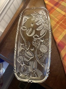 Clear Crystal Christmas Tray
