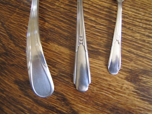 LOT ART DECO silverplate ARGYLE gravy, Fairfield TULIP butter knife & spoon - Picture 3 of 7