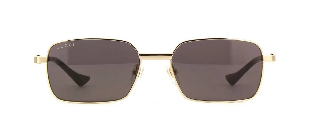Gucci GG1495S Gold/Grey (001) Sunglasses | eBay