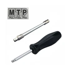 1/4" Driver Hand Spinner & 6" Flexible Socket Extension Ratchet Set Flex Bar