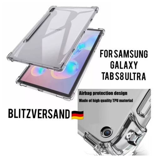 Für Samsung Galaxy Tab S8 Ultra TPU Silikon Schutz Hülle Case SM-X900 SM-X906 - Bild 1 von 5