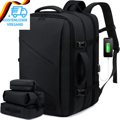 LOVEVOOK 30-40L Handgepäck Rucksack, Supergroßer Erweiterbar Reiserucksack Flugz