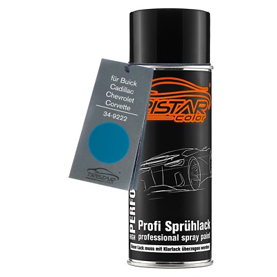 Autolack Spraydose für Buick Cadillac Chevrolet 34 9222 Medium Blue Metallic