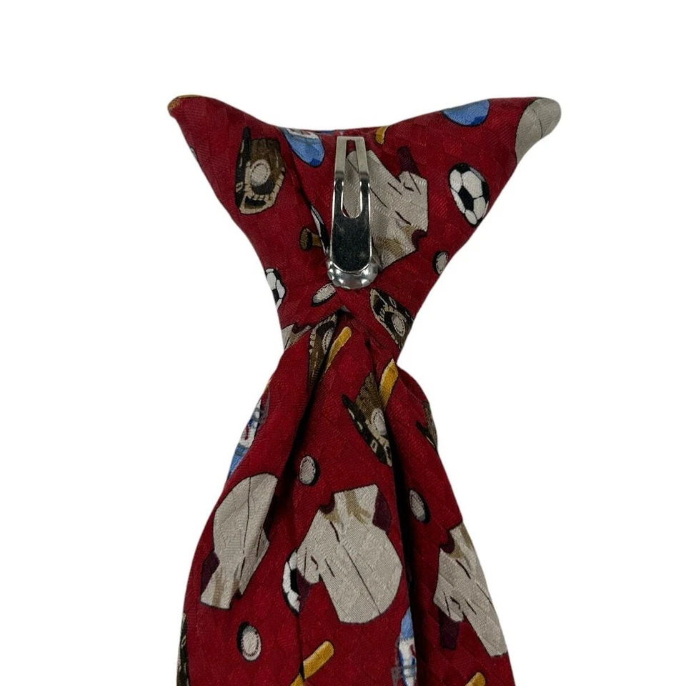 Corbata con clip resistente a las manchas Dockers Y2K roja multicolor para niños  Foto 4 de 4