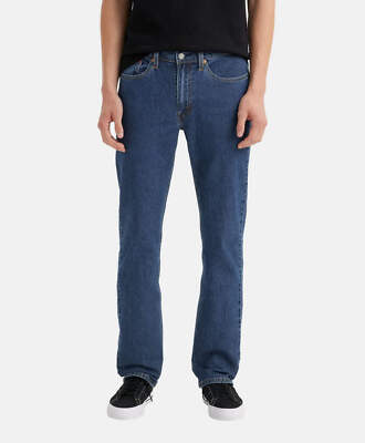Levis 514 men jeans straight fit zipper stretch cool dark blue