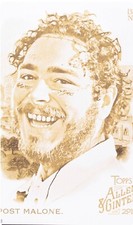 2019 Topps Allen and Ginter Post Malone 5x7 Gold /10 #176