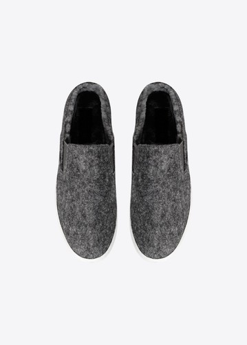 shearling mule sneakers