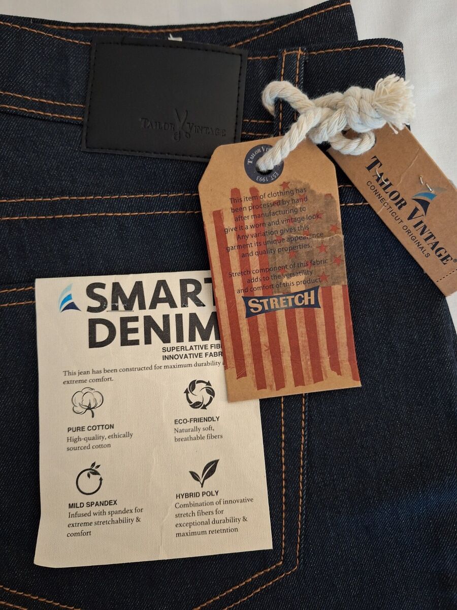 NWT Tailor Vintage 36x32 Smart Denim Jeans Canaan Slim Fit NWT Tailor Vintage 36x32 Smart Denim Jeans Canaan Slim Fit
