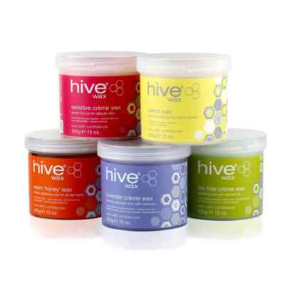 HIVE WAX WAXING POT 425g - VEGAN - Warmer Honig, Rosa, Teebaum, etc - NUR 1 TUBE