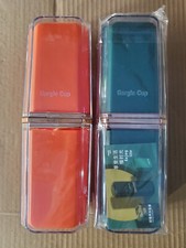 Set of 2 Portable Travel Toothbrush Gargle Cups - Case Cover Holder Box