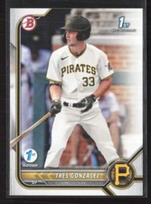 2022 Bowman Draft 1st Edition #BD-157 Tres Gonzalez Pittsburgh Pirates