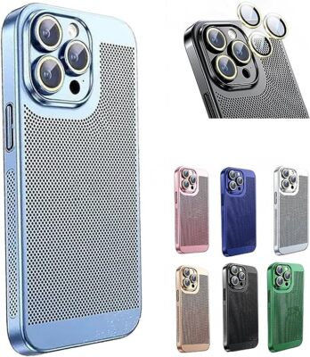 Phone Case Cover For iPhone 16 Pro Max 15 14 13 Electroplating Heat Dissipation