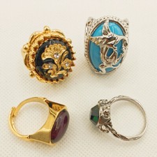 Anello Pirati dei Caraibi Jack Sparrow Anello Rame Cosplay Misura Regolabile