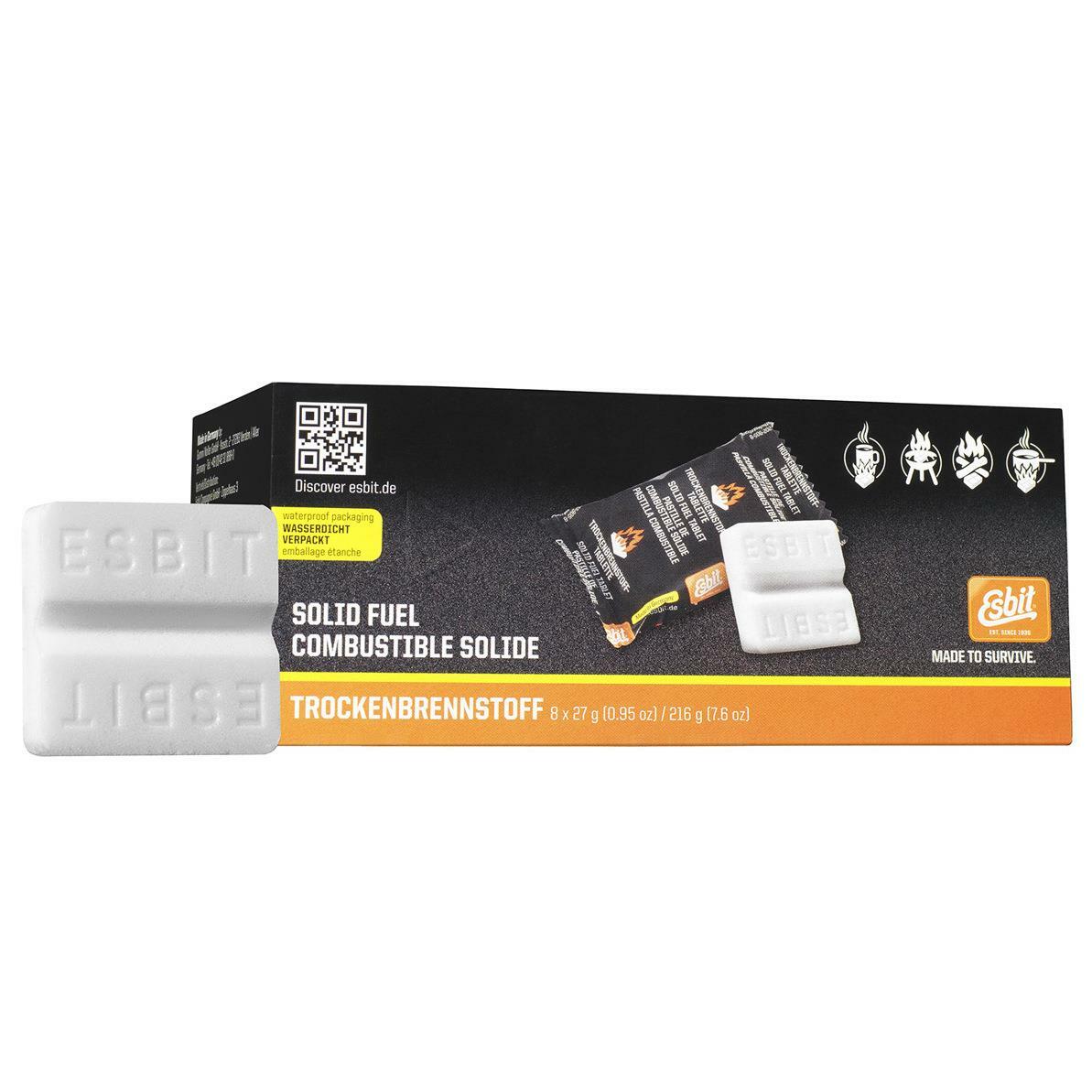 Esbit Solid fuel tablets 8 x 27g Brand high quality for Stove or Fire  Starter | eBay