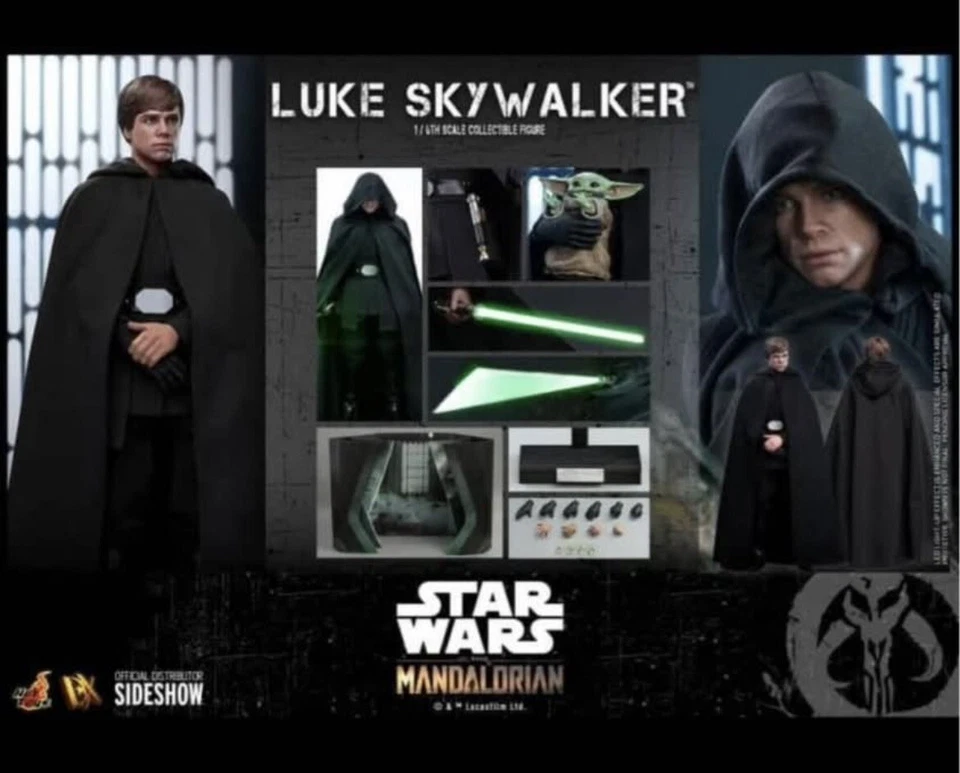 Hot Toys Star Wars The Mandalorian DX22 Luke Skywalker 1/6 Scale - image 2 of 3