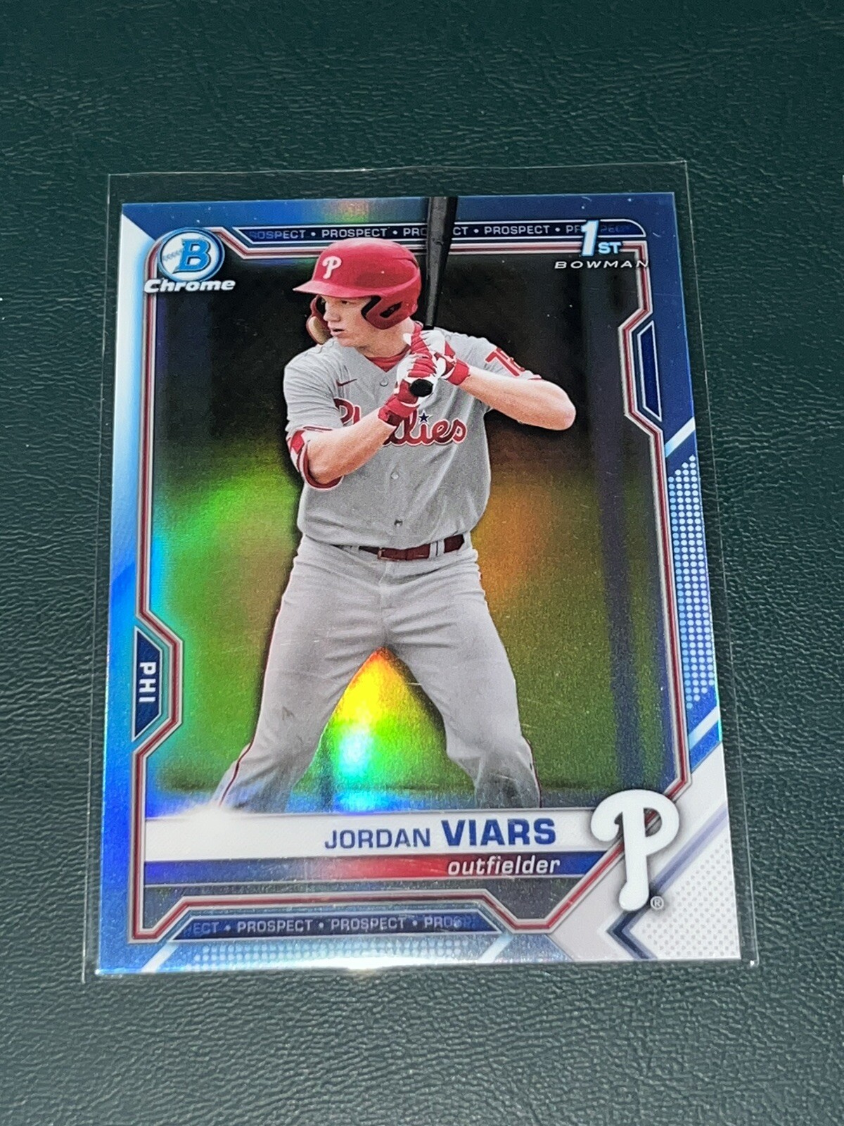2021 Bowman Draft Chrome Jordan Viars SKY BLUE REFRACTOR