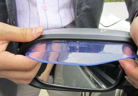 Espejo retrovisor lateral universal para coche 2 piezas protector contra la lluvia parasol protector de agua Foto 2 de 4