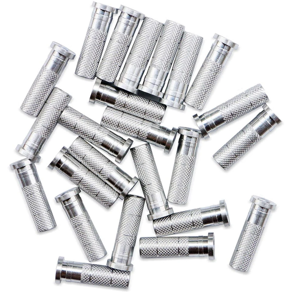 50 peças inserção de flecha de alumínio rosca de came ID 6,2mm eixo de carbono arco e flecha caça EUA - Imagem 2 de 4