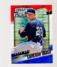 2014 Panini Perennial Draft Picks Red White & Blue Prizms #36 Cameron Varga Card
