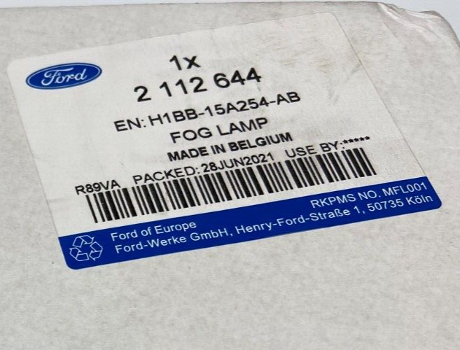 Ford Fiesta Mk7 2017 on Right OSF Front Fog Spot Lamp Light  