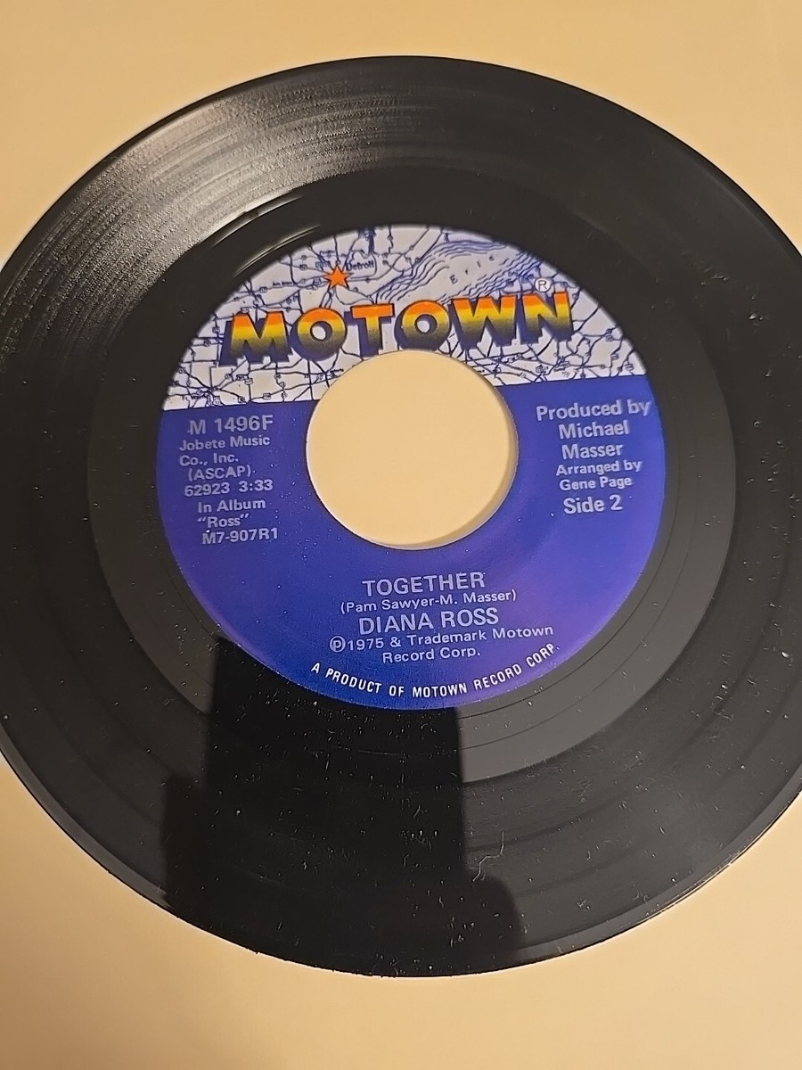 DIANA ROSS TOGETHER IT'S MY TURN Motown M-1496F 45 RECORD EX | eBay