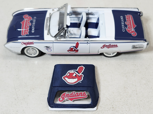 Danbury Mint 1961 Ford Thunderbird Convertible Cleveland Indians MLB Team Car