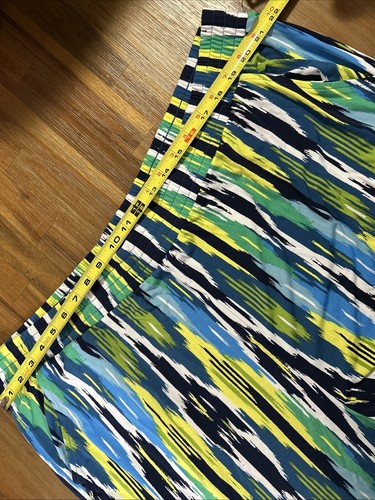 Women’s Iman global chic pants Multicolor Blue Green 2X New w Tags - Picture 12 of 12