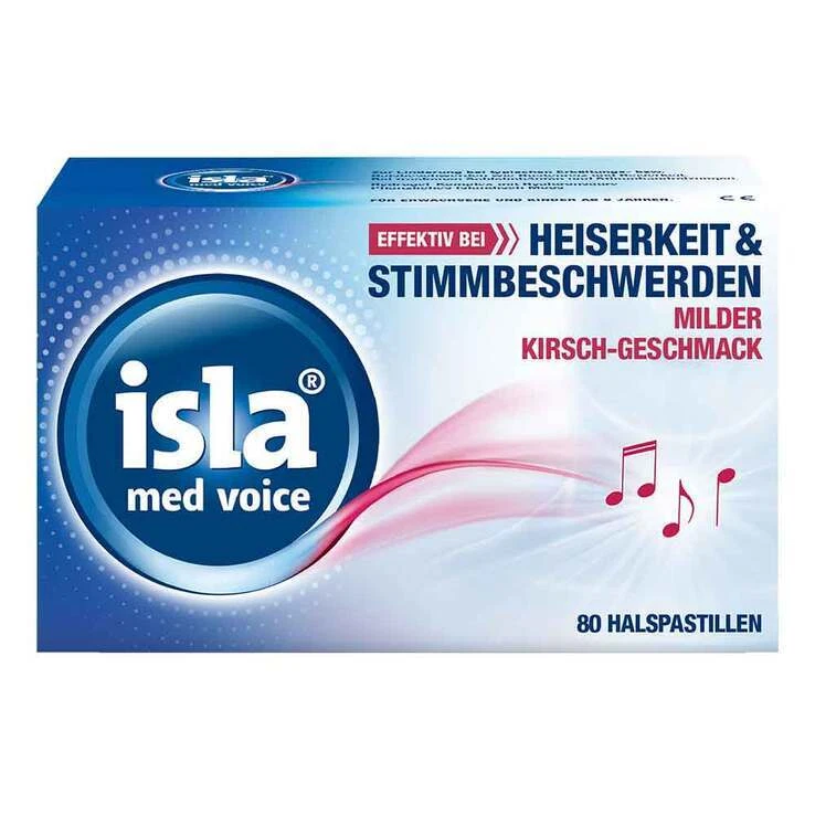 isla® med voice Pastillen · 80 St · PZN 16958343