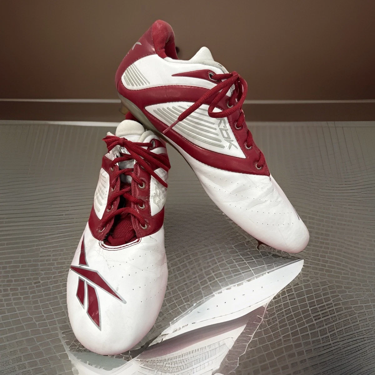 Reebok NFL Players Equipment Football Cleats Red & Black Men\'s Size 11 Nike Vapor Edge Shark 2  main image 4