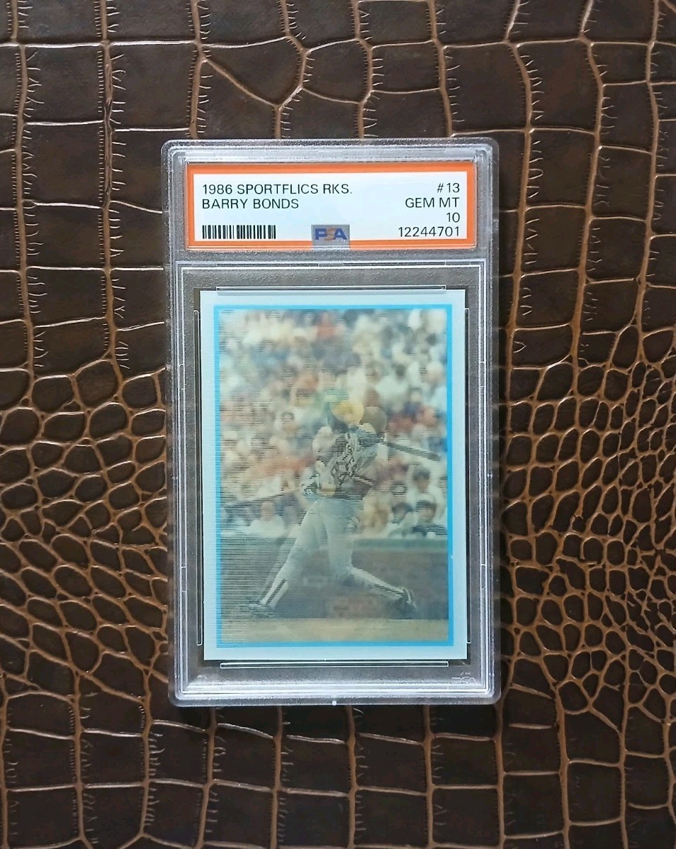 1986 Sportsflics #13 BARRY BONDS🏆PSA 10🏆RC