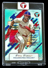 2025 Topps Pristine TREA TURNER AQUA REFRACTOR /199 ENCASED Phillies