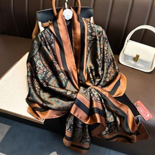 Luxury Brand Silk Scarves Women Fashion Print 180X90CM Long Scarf Popular Silk H