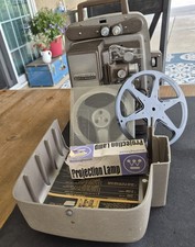 Vintage Bell and Howell Model 255 A Movie Projector With Case