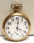 Antique 1922 Illinois 16s 21 Jewel Gold Filled Pocket Watch, Runs Well