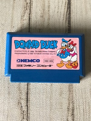 Donald Duck Famicom Cartridge Kemco Tested Japan NES Disney