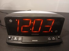 Sharp SPC1225 LED Digital Alarm Clock Large Display Nightlight Simple Big Number