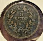 1854 Luxembourg 5 Centimes Coin — photo 2