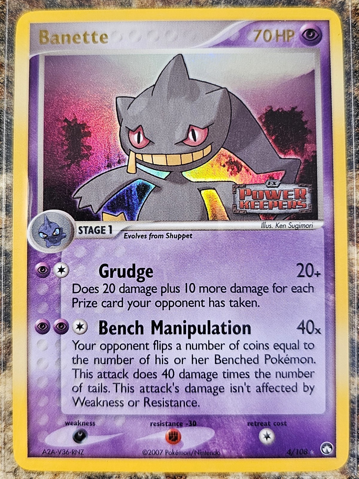 Pokemon Power Keepers Banette 4 Reverse Holo NM or Better