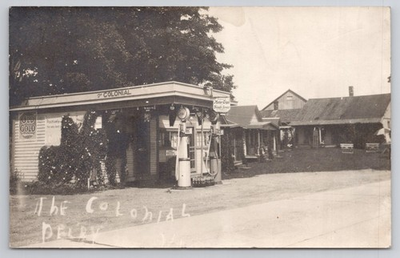 #ad #ad RPPC Esso Gas The Colonial Gas Station Store Pumps Postcard a22832 $26.26