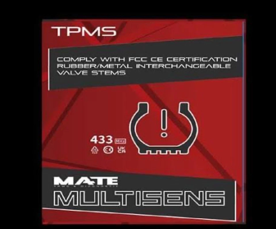 KIT 4 SENSORI DI PRESSIONE MATE MULTISENSE METALSILVER PER MERCEDES - Bild 4 von 4