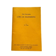 The Unwritten Laws of Engineering- W.J. King- Vintage Ethics Booklet 1944 1st Ed
