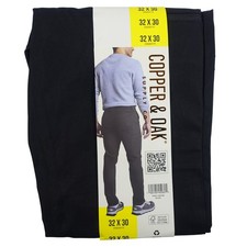 Copper and Oak Supply Co Mens 32x30 Black Straight Fit Tech Utility Pants