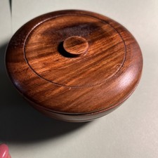 Hand Turned Wood Bowl With Wood. Great For Jewelry Or Trinkets. EUC